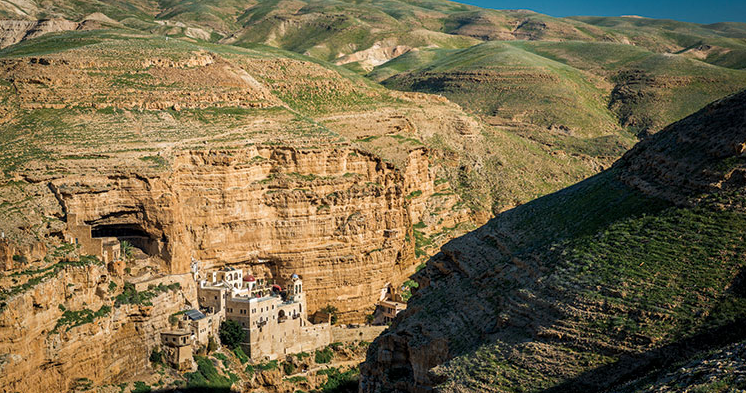 St. George’s Monastery nestles in Wadi Qelt, near Jericho. Photo by Frits Meyst/API 